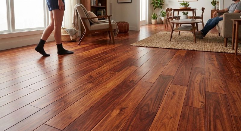 Cherry Floor Installation in Gloucester, MA