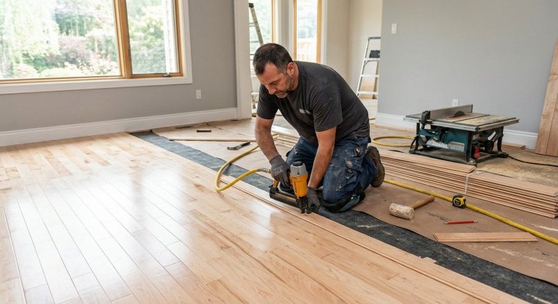 Maple Flooring Installation in Beverly, MA