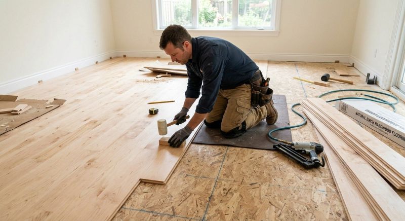 Maple Flooring Installation in Brockton, MA