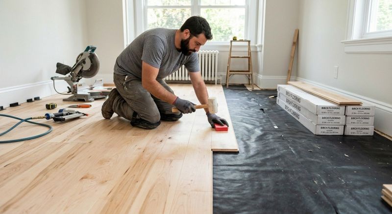 Maple Flooring Installation in Sudbury, MA