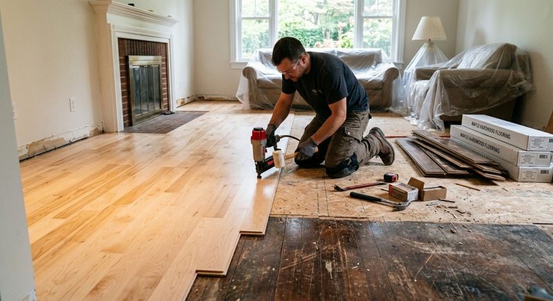 Maple Flooring Installation in Walpole, MA