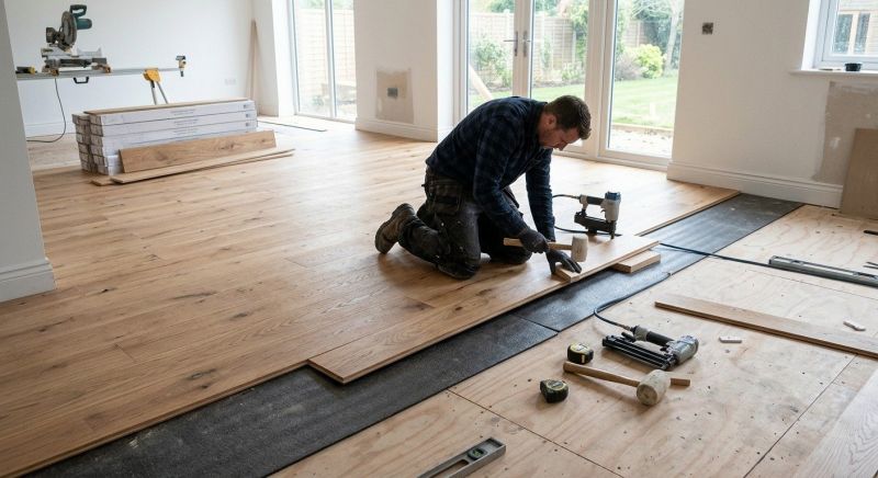 Oak Floor Installation in Danvers, MA
