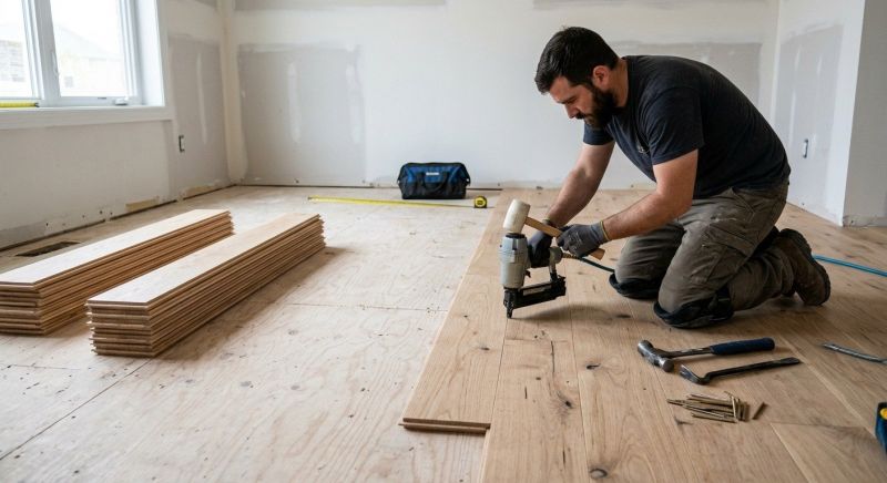 Oak Floor Installation in Dedham, MA