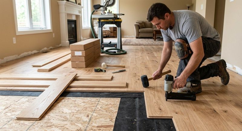Oak Floor Installation in Middlesex County, MA