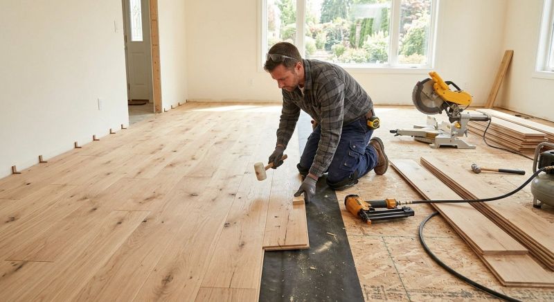 Oak Floor Installation in Somerville, MA