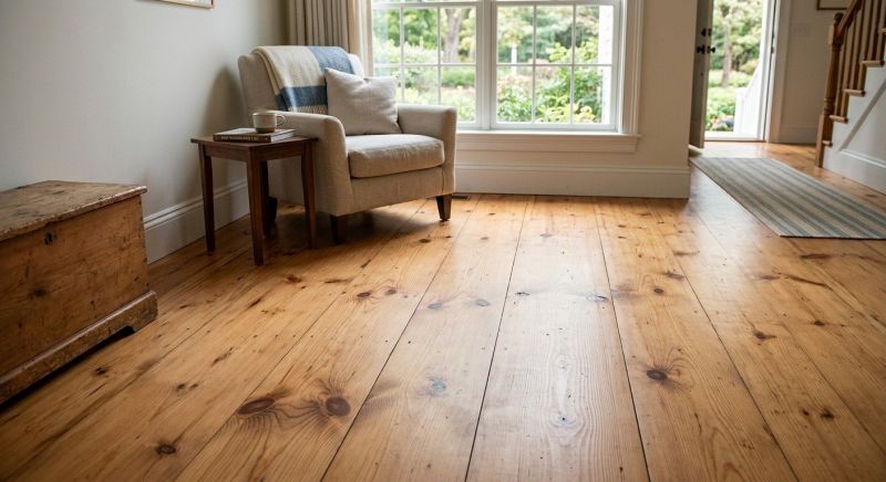 Pine Floor Installation in Middlesex County, MA