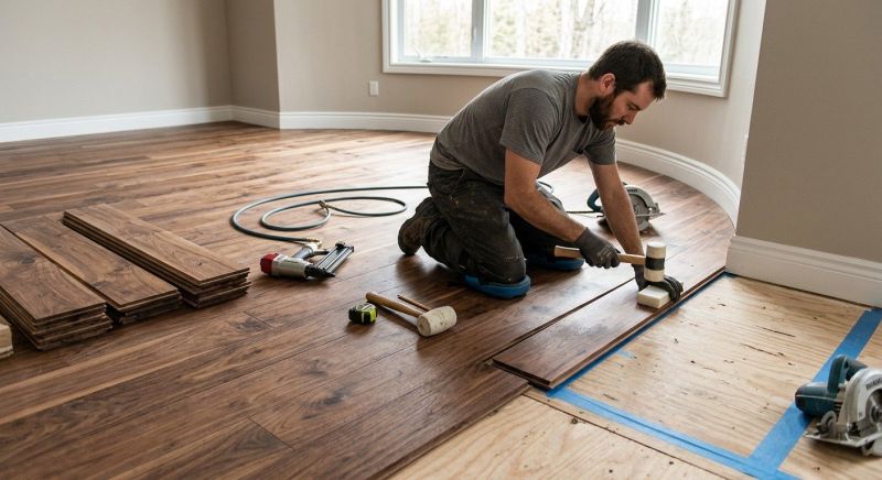 Walnut Flooring Installation in Middlesex County, MA