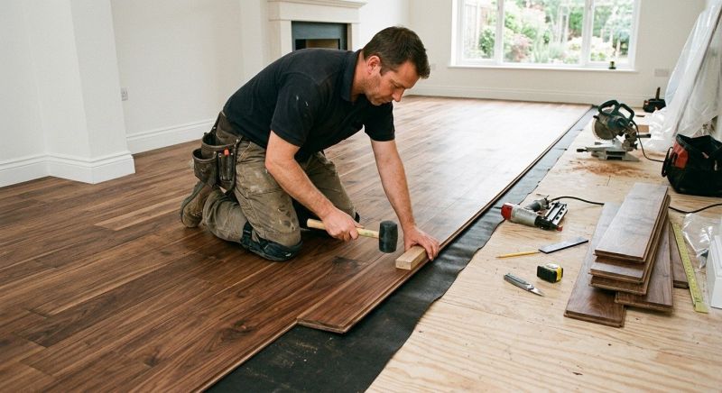 Walnut Flooring Installation in Middlesex County, MA