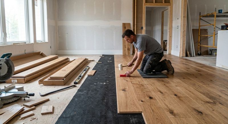 Wide Plank Floor Installation in Middlesex County, MA