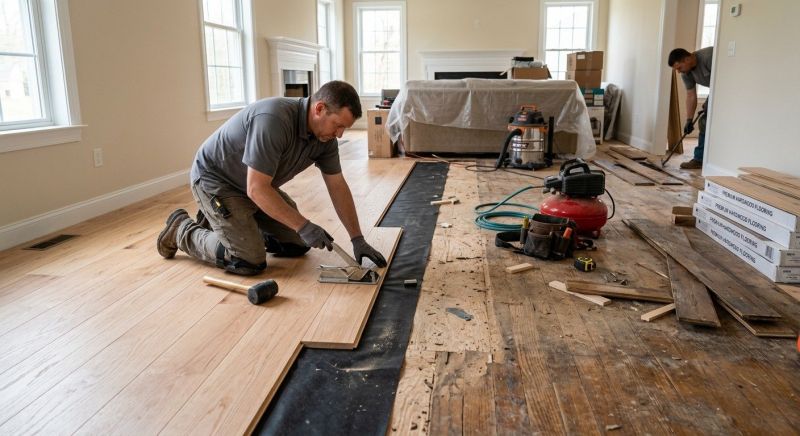 Wood Floor Replacement in Acton, MA