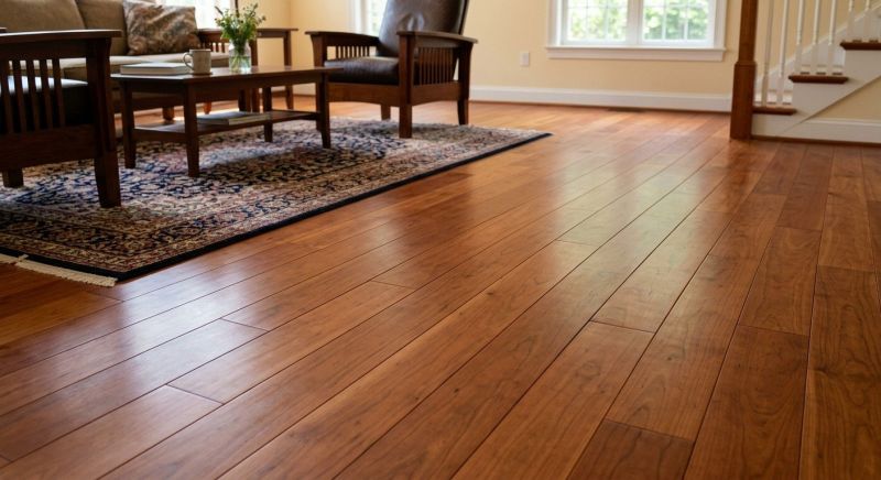 Cherry Floor Installation in Wakefield, MA